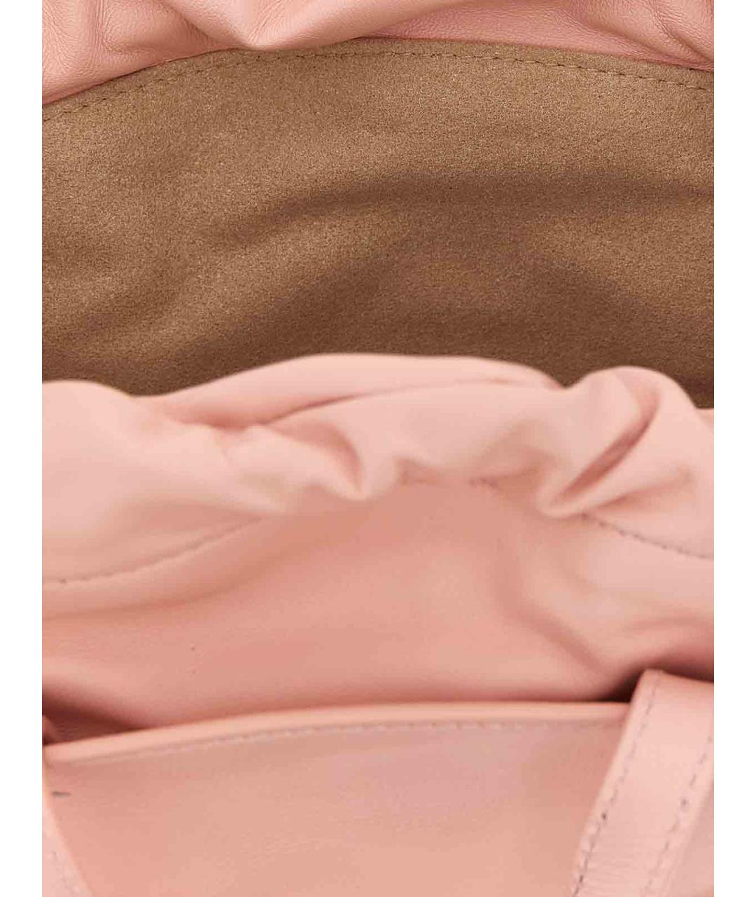 BALMAIN Розовая кожаная сумка тоут, фото 4