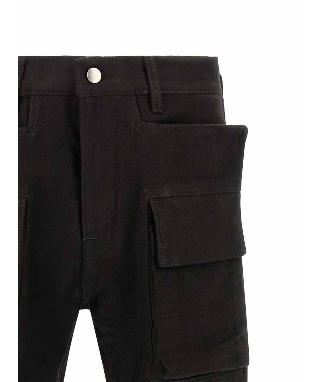 RICK OWENS Черные хлопковые шорты, фото 3