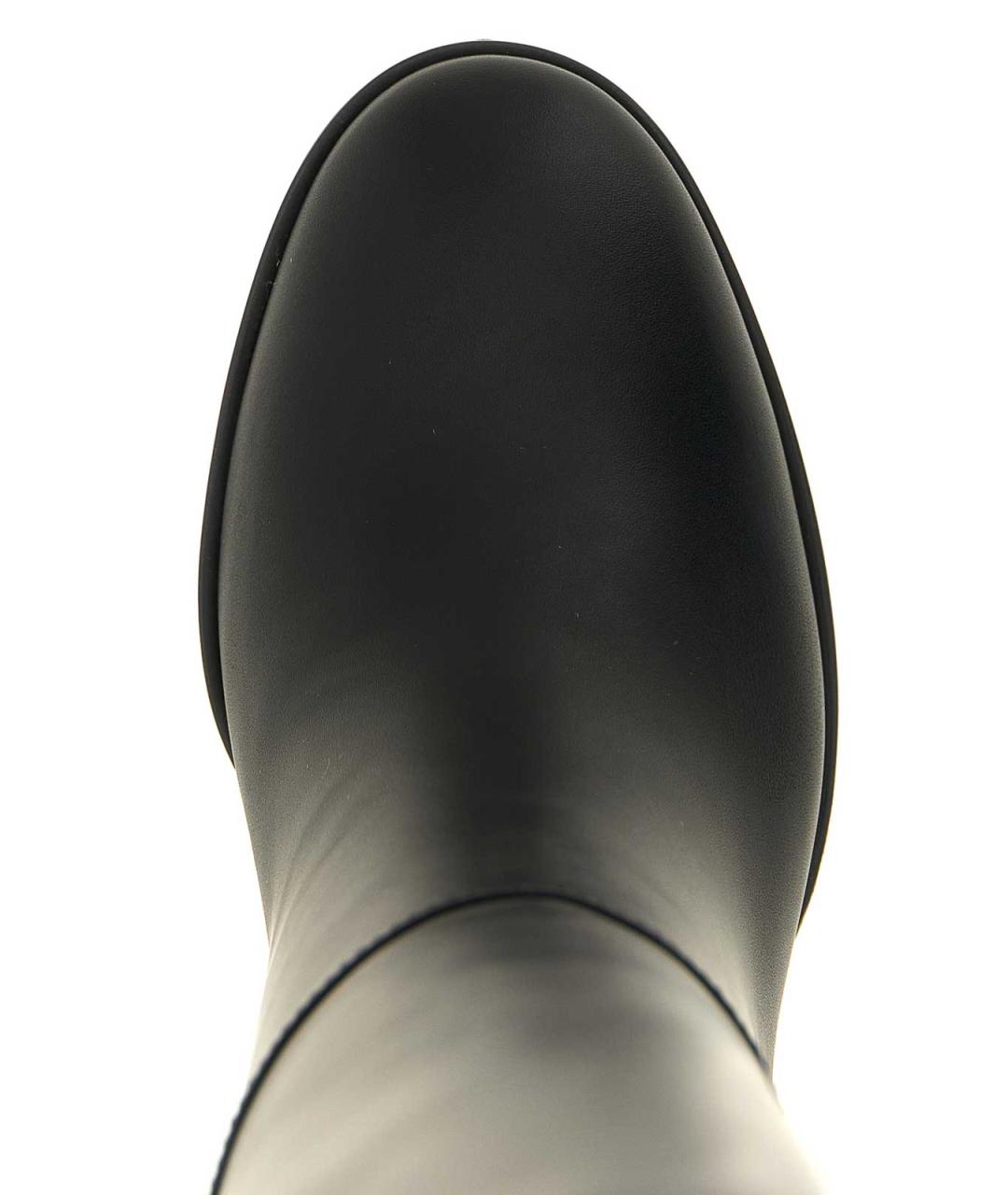 GIANVITO ROSSI Черные кожаные сапоги, фото 4
