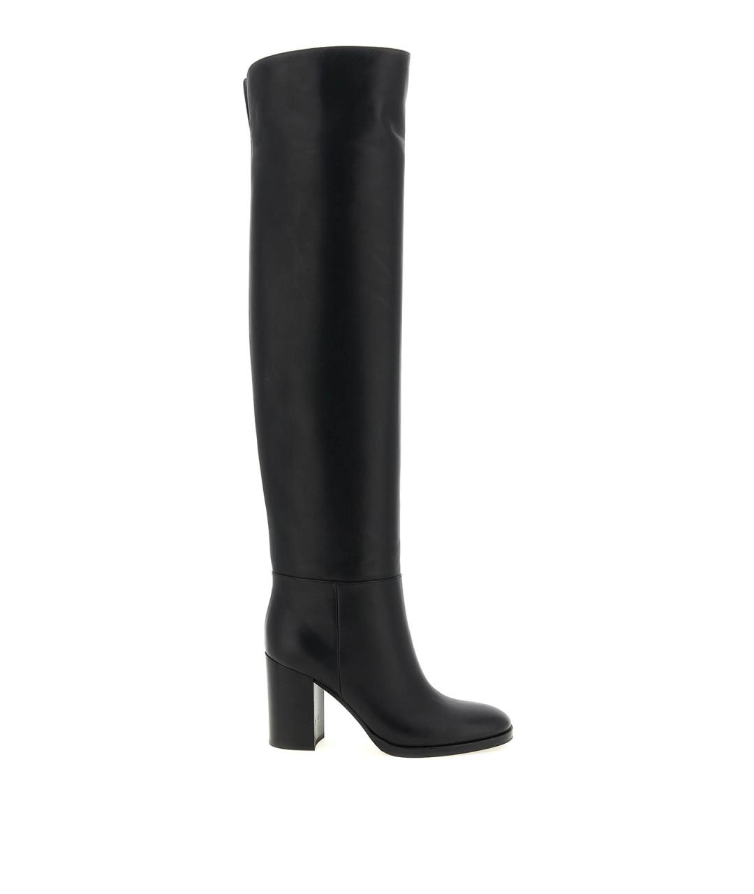 GIANVITO ROSSI Черные кожаные сапоги, фото 1