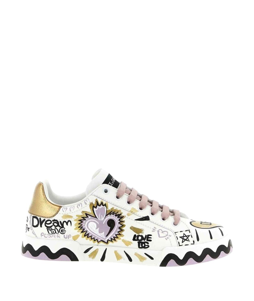 DOLCE&GABBANA Мульти кожаные кроссовки, фото 1