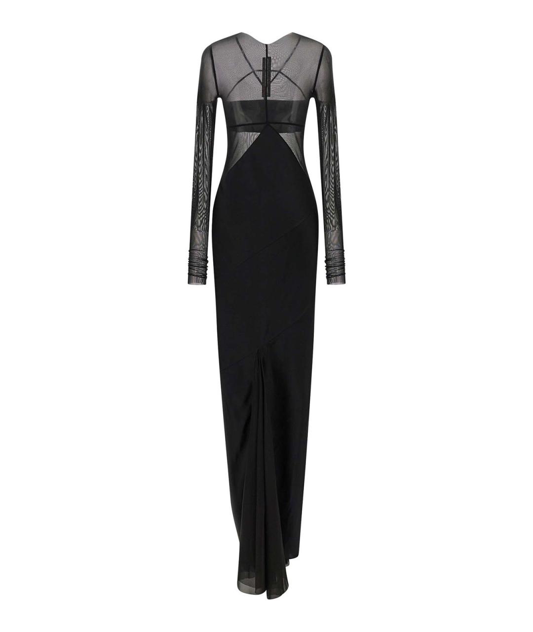 RICK OWENS Черное шелковое коктейльное платье, фото 2