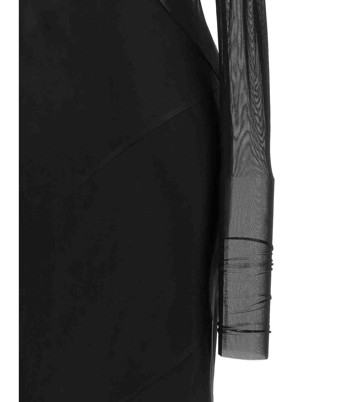 RICK OWENS Черное шелковое коктейльное платье, фото 4
