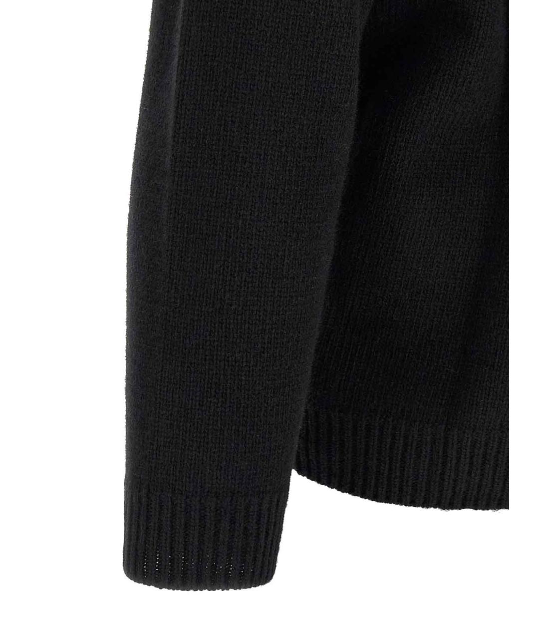 OFF-WHITE Черный шерстяной джемпер / свитер, фото 4