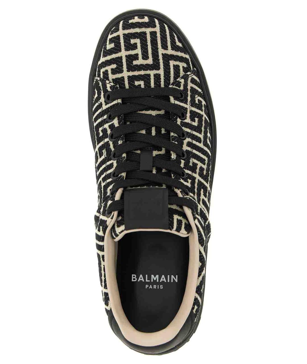 BALMAIN Мульти текстильные низкие кроссовки / кеды, фото 4