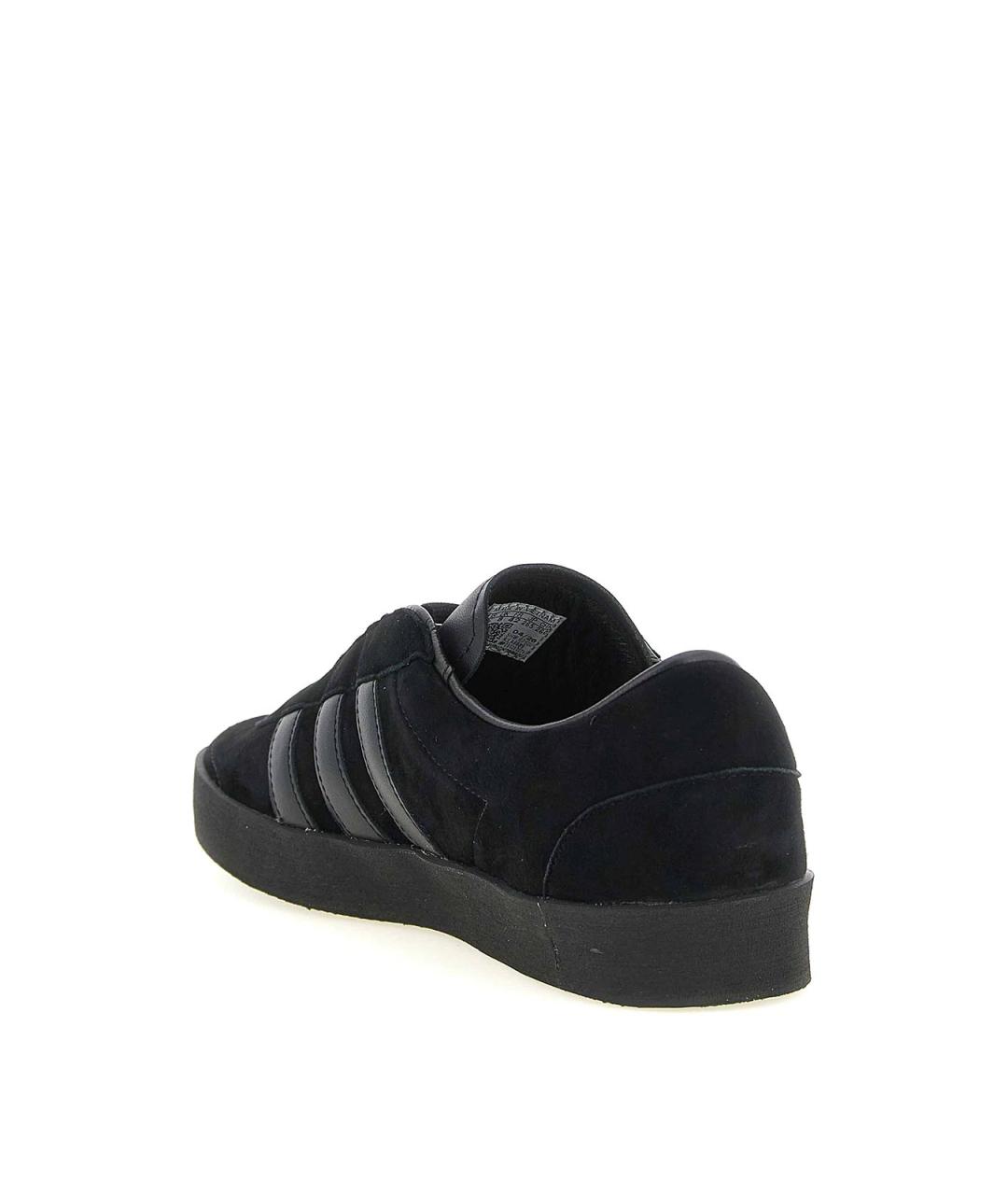 Y-3 Черные замшевые низкие кроссовки / кеды, фото 3