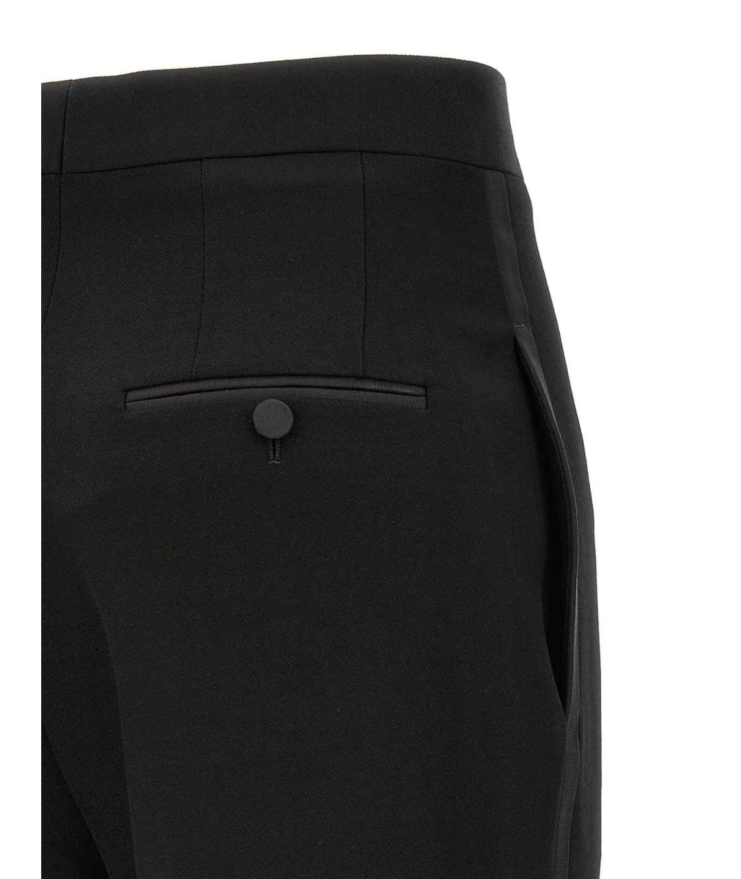 TOM FORD Черные шерстяные прямые брюки, фото 4