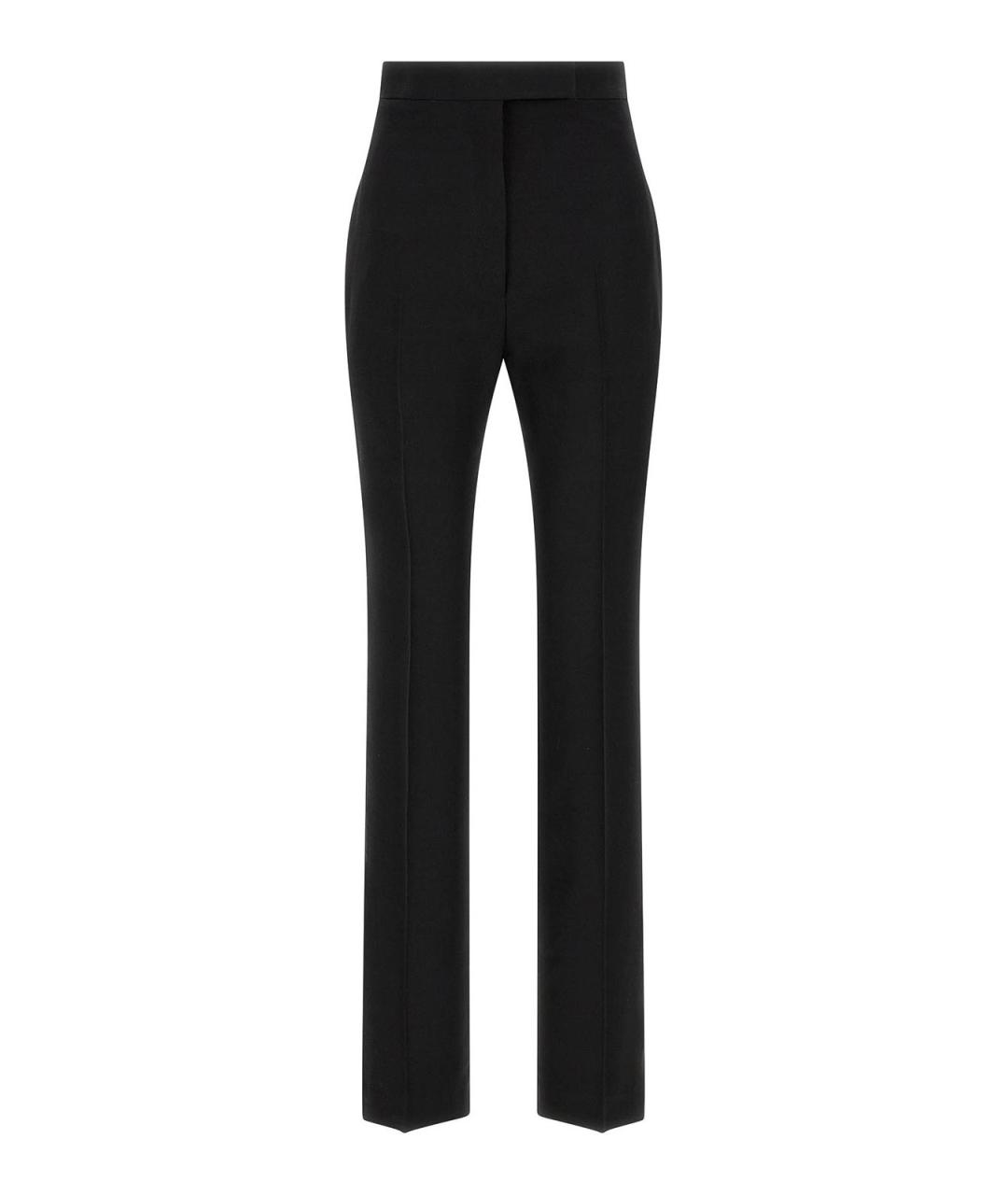 TOM FORD Черные шерстяные прямые брюки, фото 1