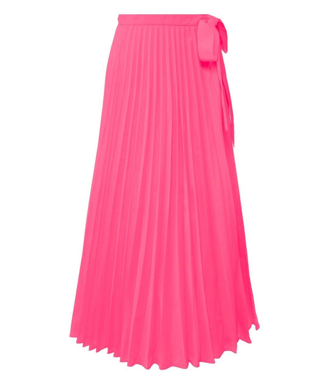 VALENTINO Фуксия полиэстеровая юбка миди, фото 1