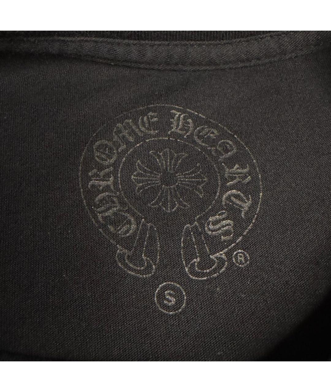 CHROME HEARTS Черная хлопковая футболка, фото 5