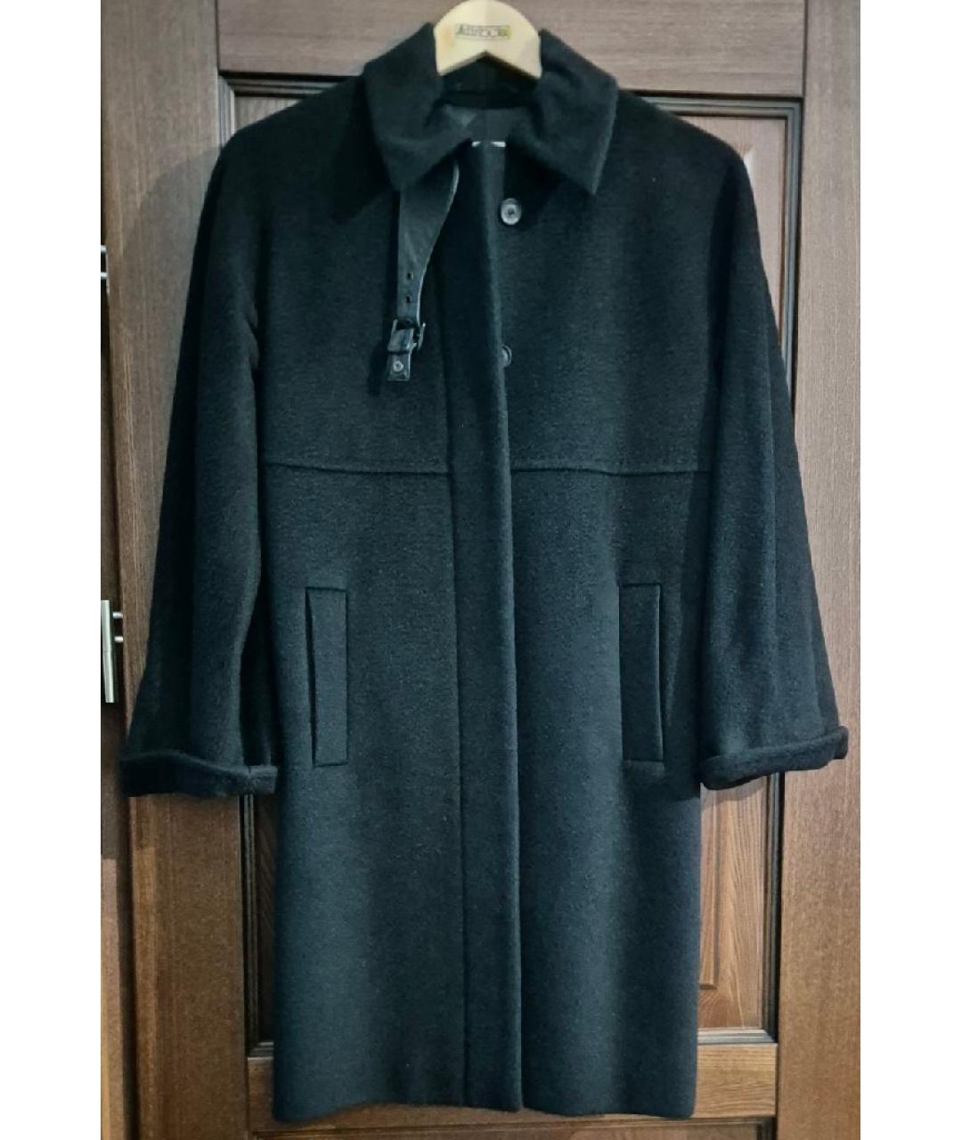 MAX MARA Черное шерстяное пальто, фото 9