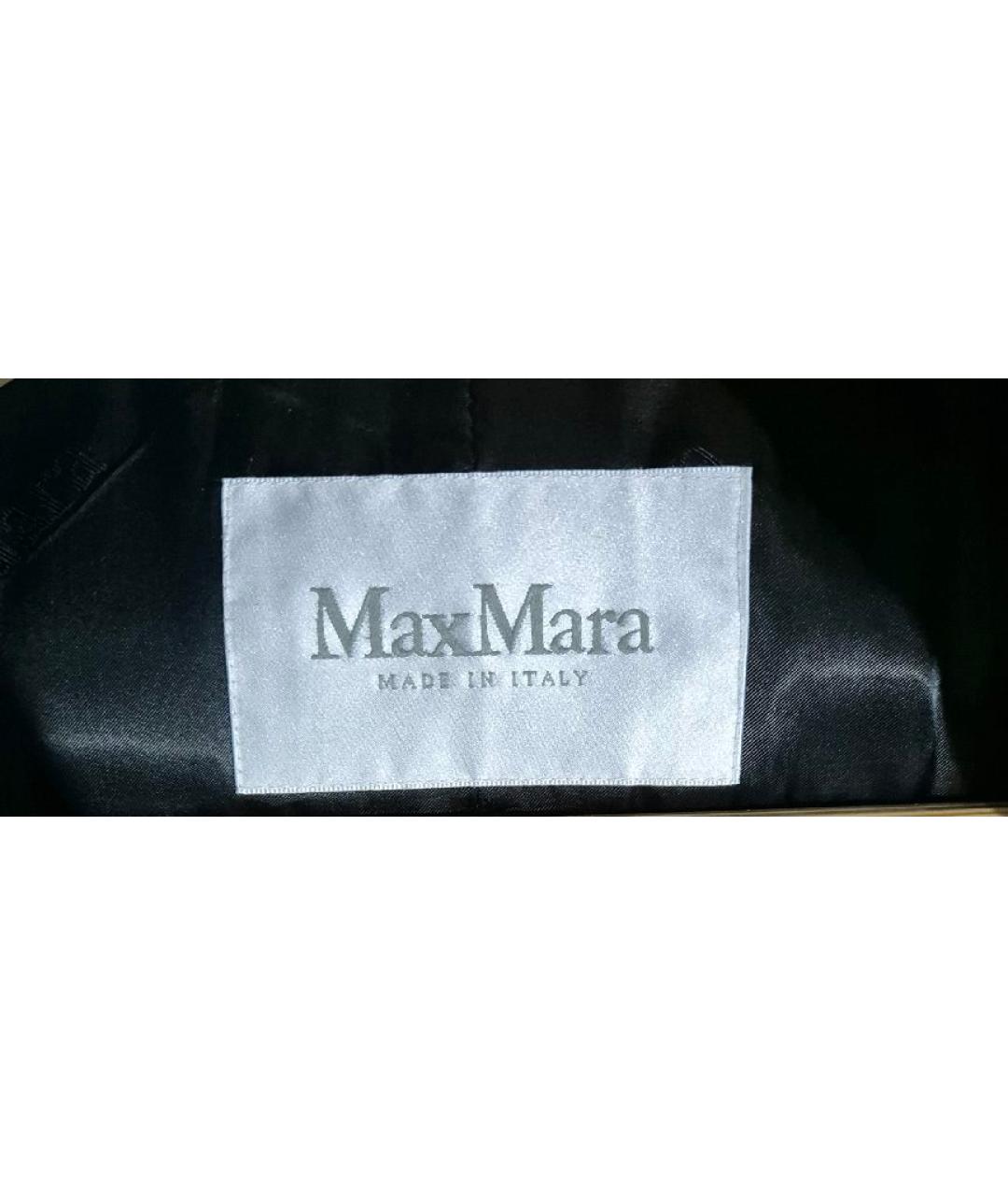 MAX MARA Черное шерстяное пальто, фото 5