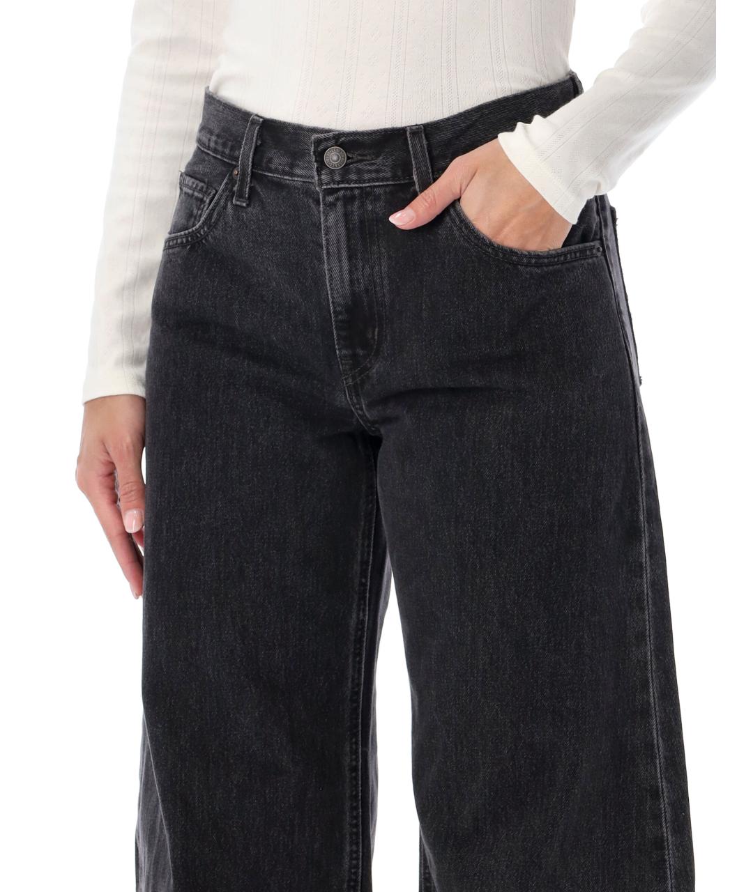 LEVI'S Черные прямые джинсы, фото 3