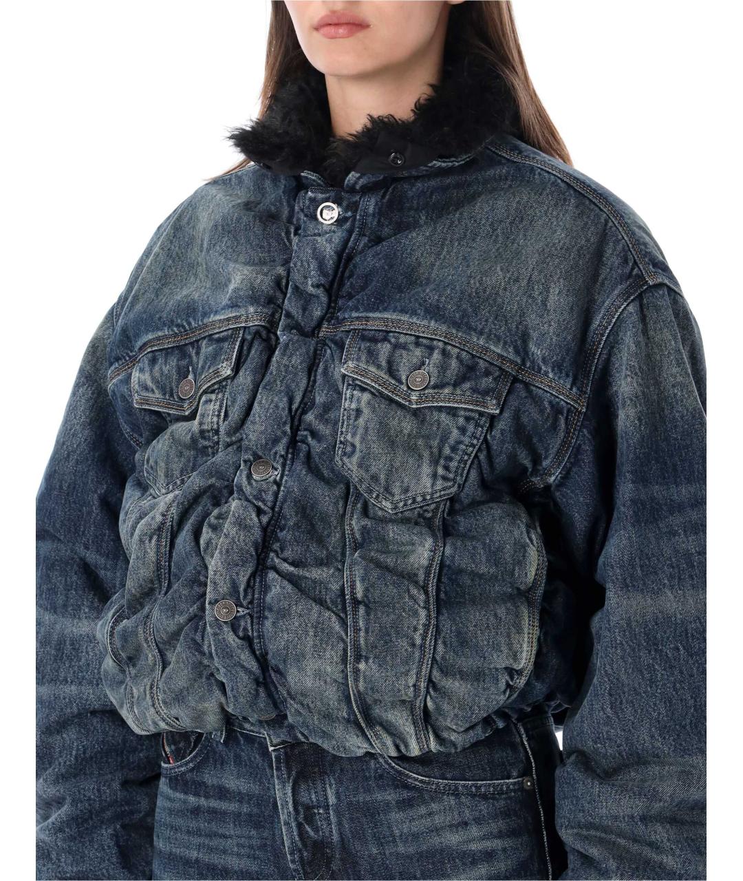 DIESEL Синяя хлопковая куртка, фото 3