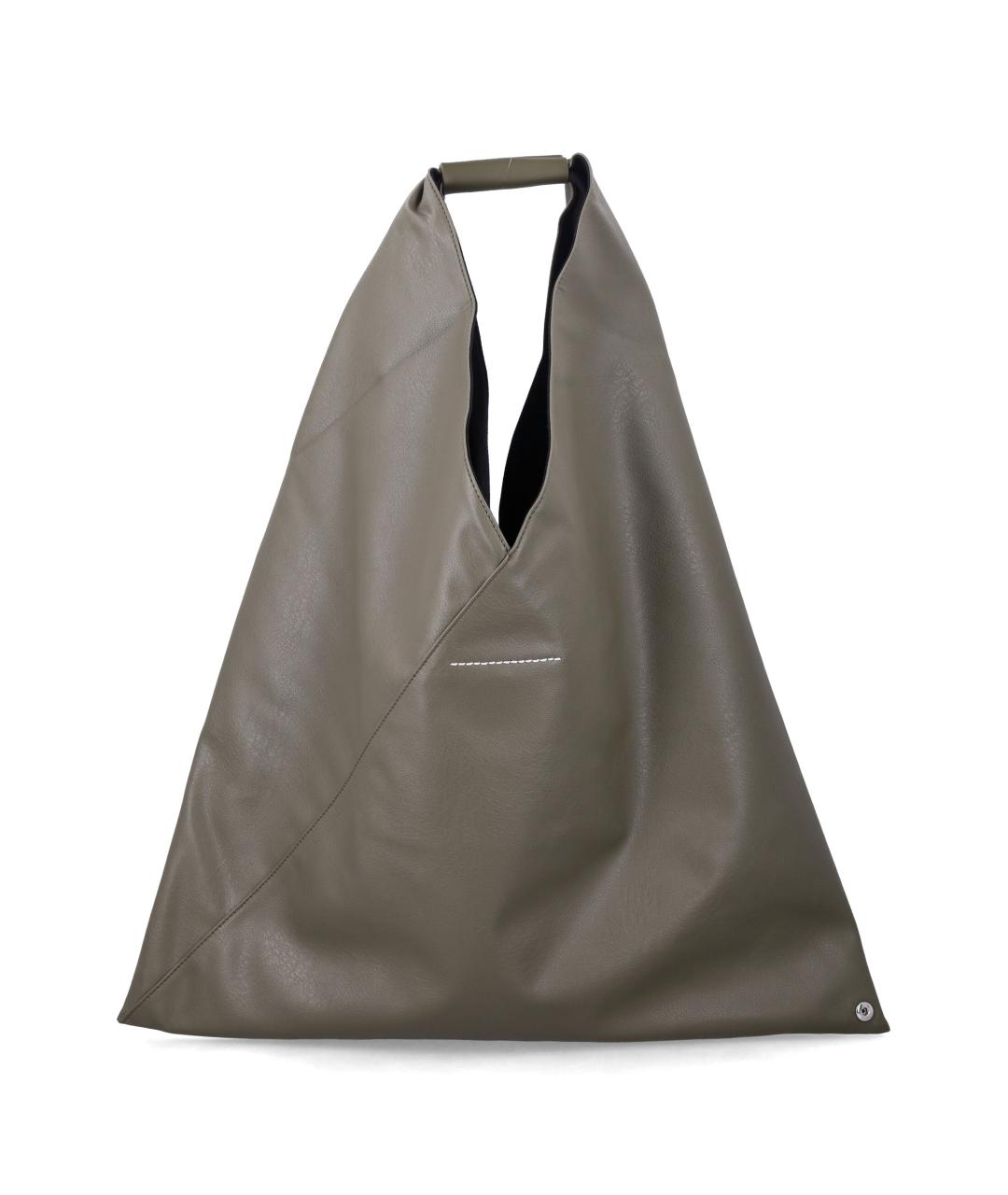 MM6 MAISON MARGIELA Хаки сумка тоут из искусственной кожи, фото 3