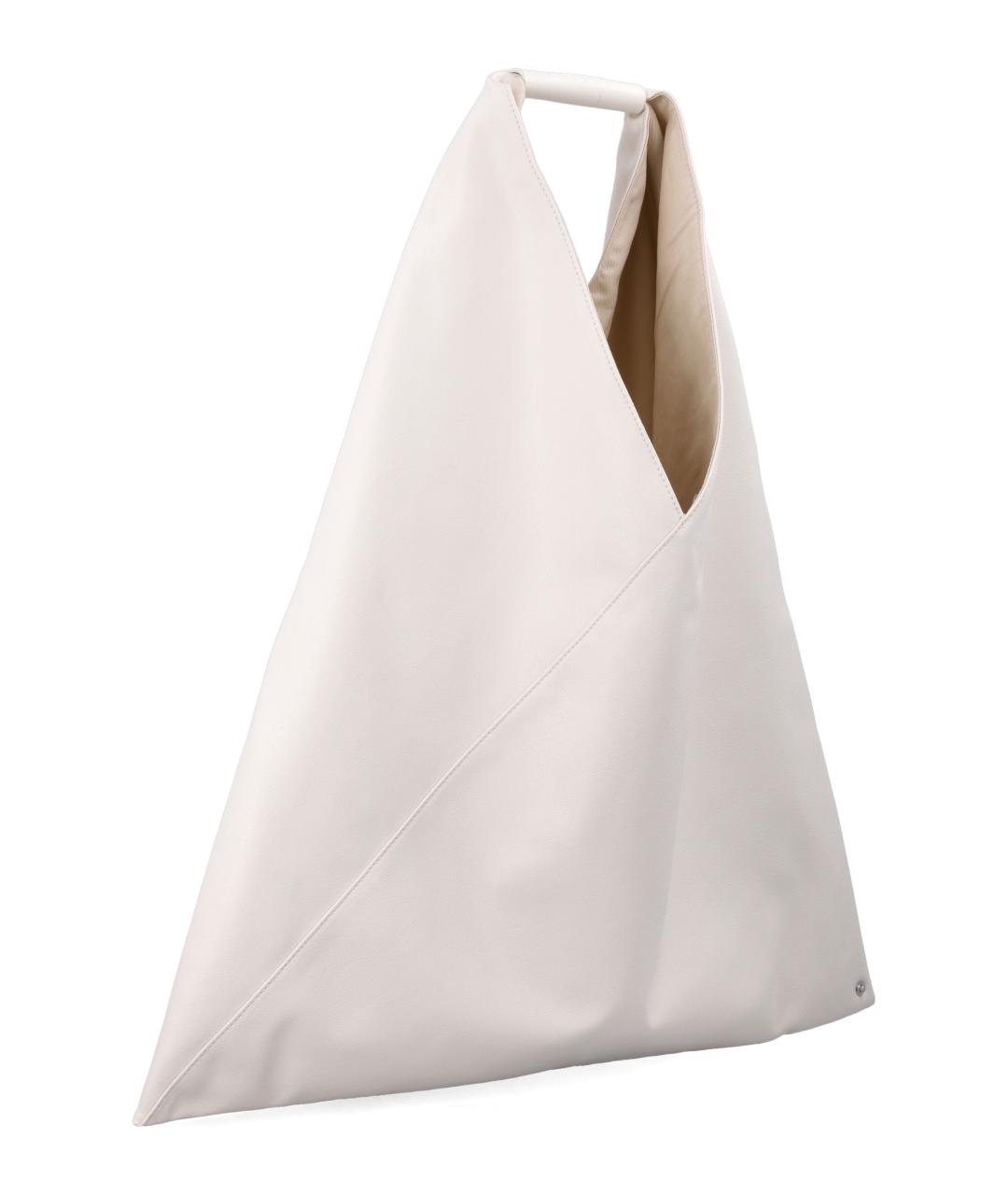 MM6 MAISON MARGIELA Белая сумка тоут из искусственной кожи, фото 2