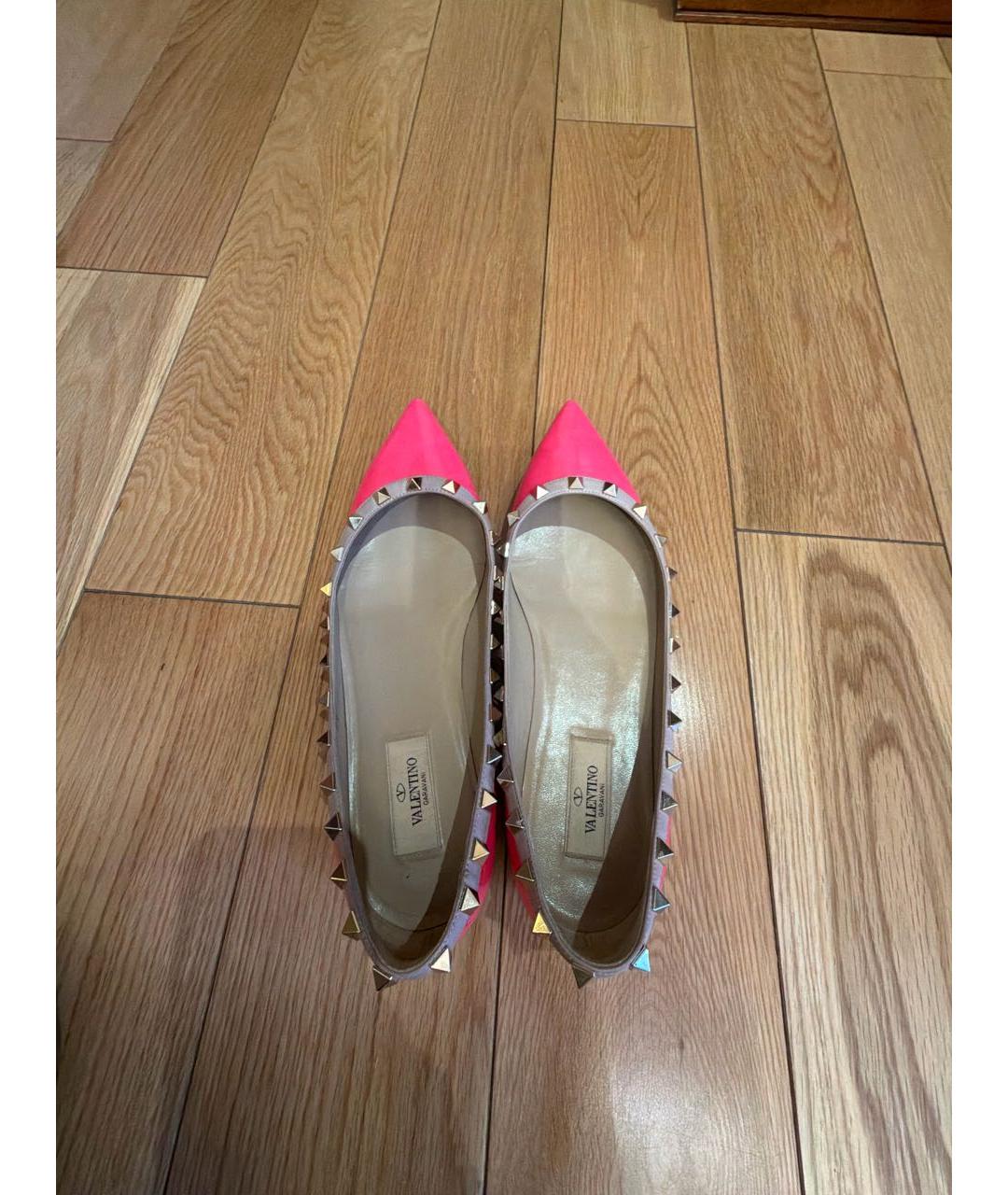 VALENTINO Фуксия балетки из лакированной кожи, фото 3