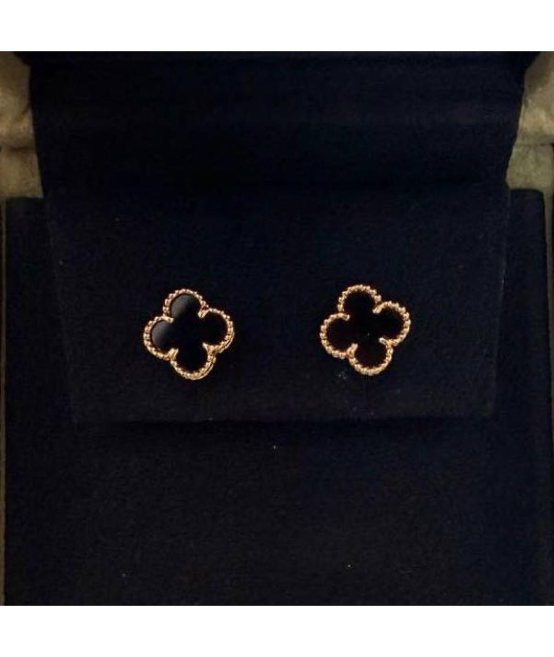 VAN CLEEF & ARPELS Зеленые серьги из желтого золота, фото 7