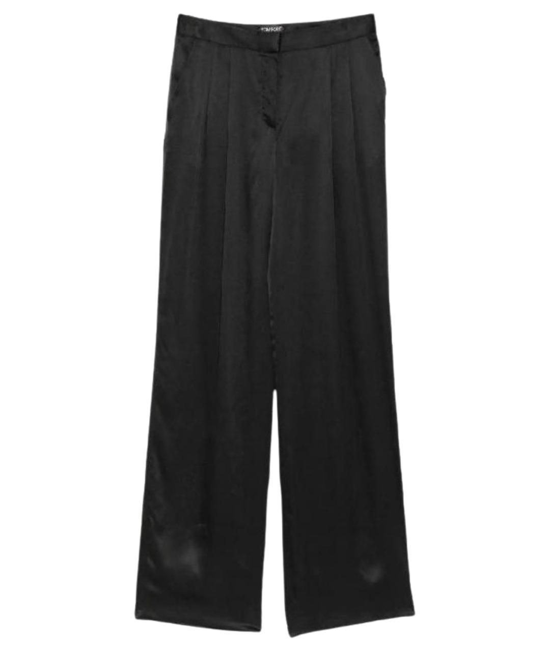 TOM FORD Черные шелковые брюки широкие, фото 1