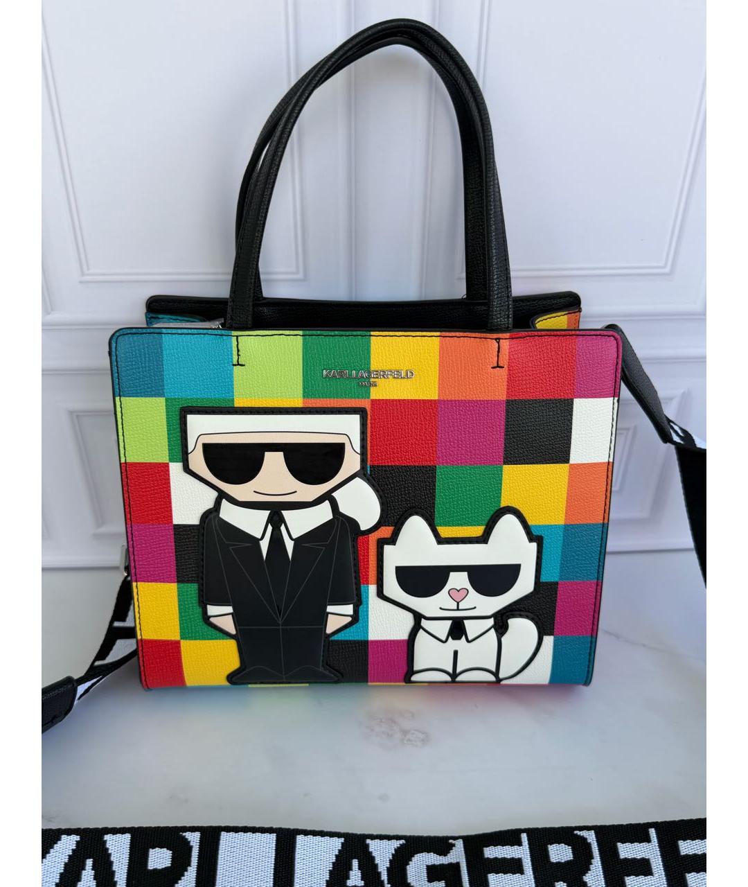 KARL LAGERFELD Мульти сумка с короткими ручками из искусственной кожи, фото 2