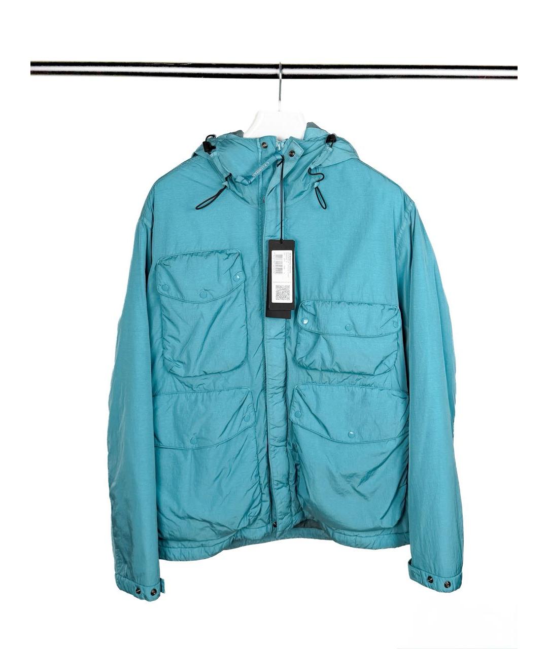 CP COMPANY Бирюзовая полиамидовая куртка, фото 9
