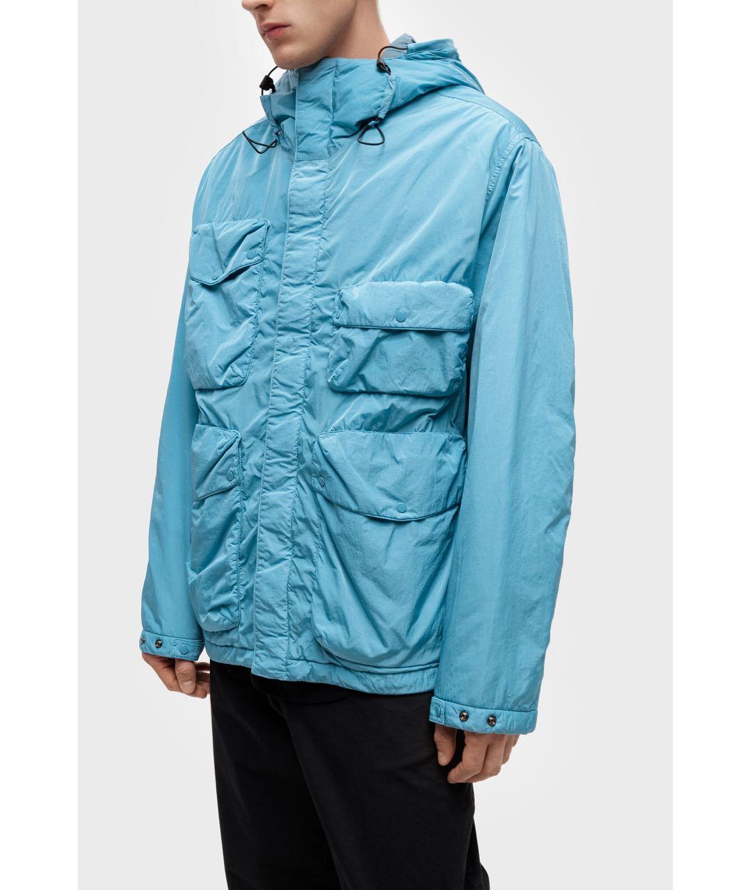 CP COMPANY Бирюзовая полиамидовая куртка, фото 8