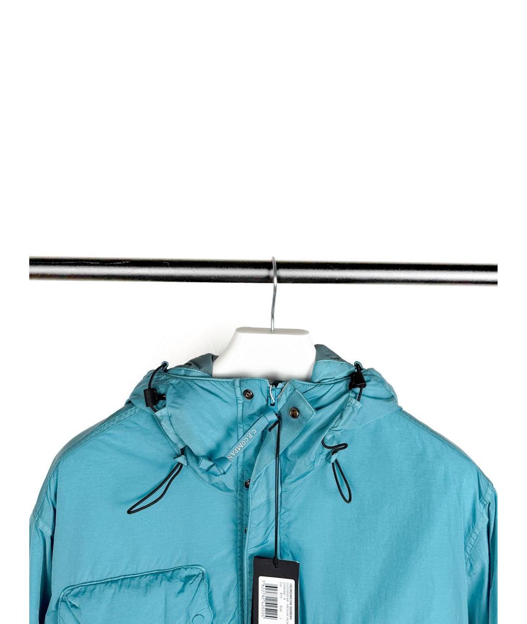 CP COMPANY Бирюзовая полиамидовая куртка, фото 3