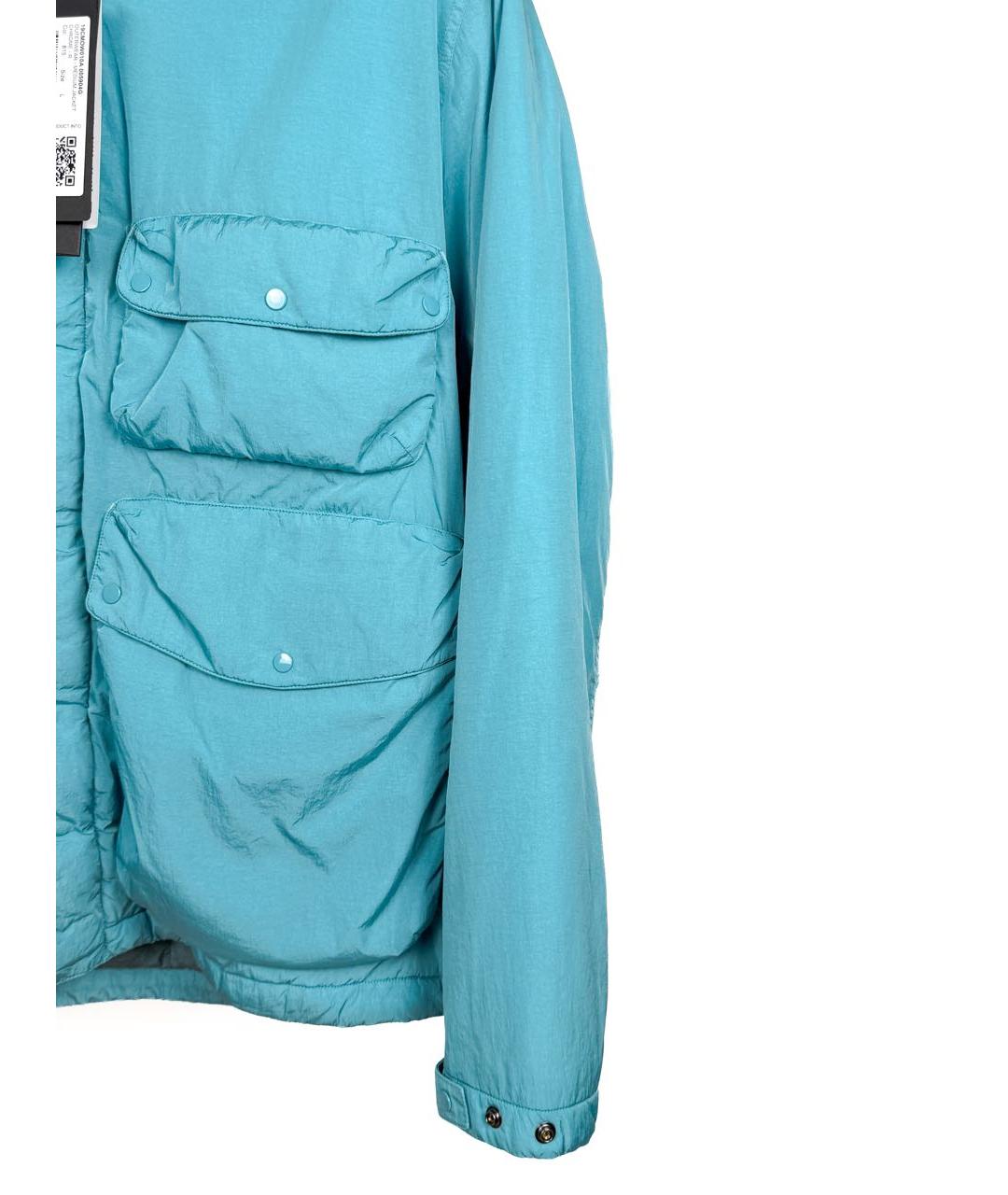 CP COMPANY Бирюзовая полиамидовая куртка, фото 5