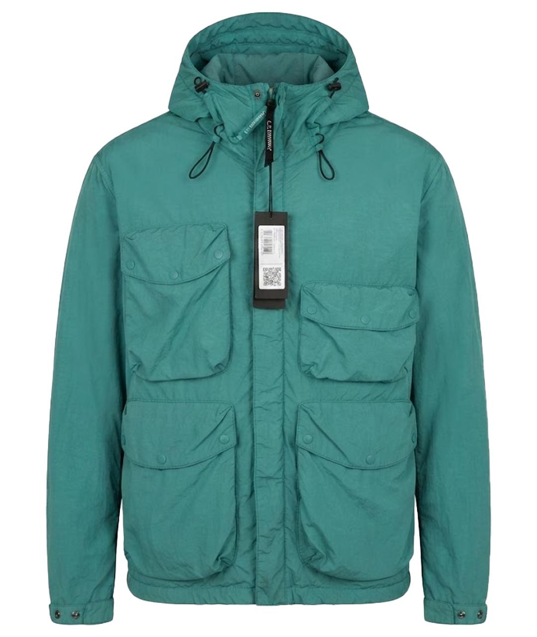 CP COMPANY Бирюзовая полиамидовая куртка, фото 1