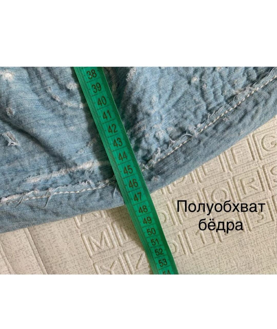 ERMANNO SCERVINO Голубая деним юбка миди, фото 5