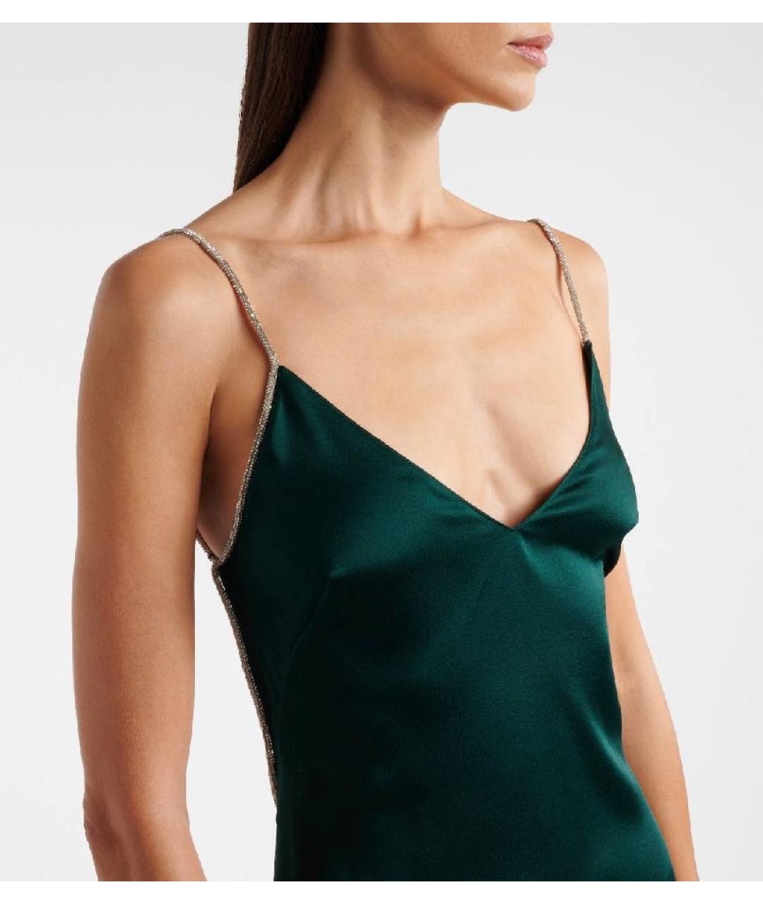 TOM FORD Зеленое шелковое вечернее платье, фото 5