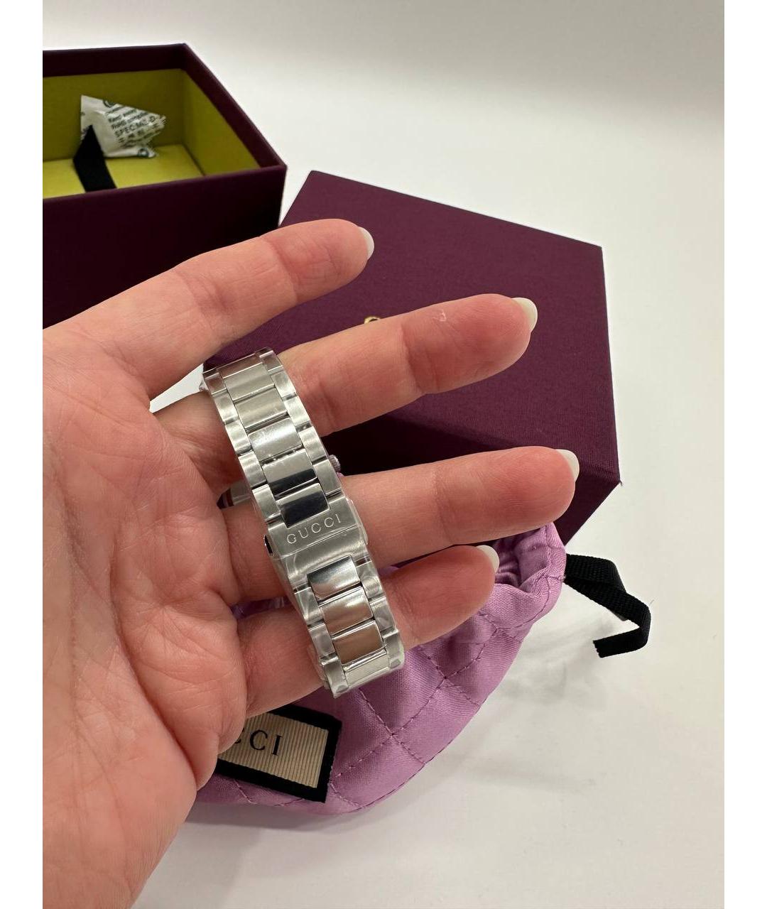 GUCCI Серебряные часы, фото 8