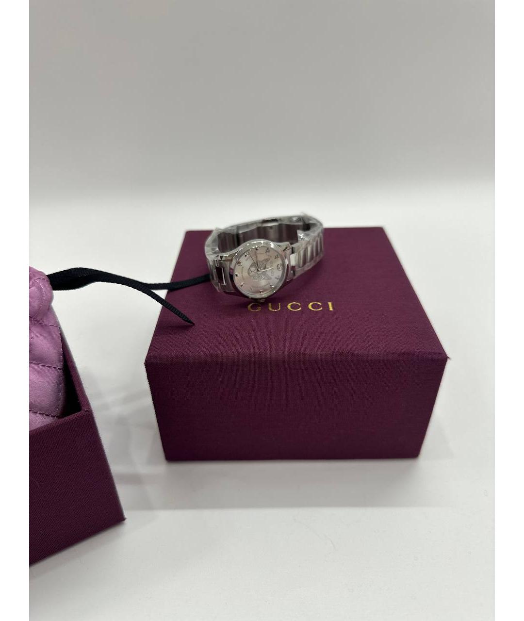 GUCCI Серебряные часы, фото 6