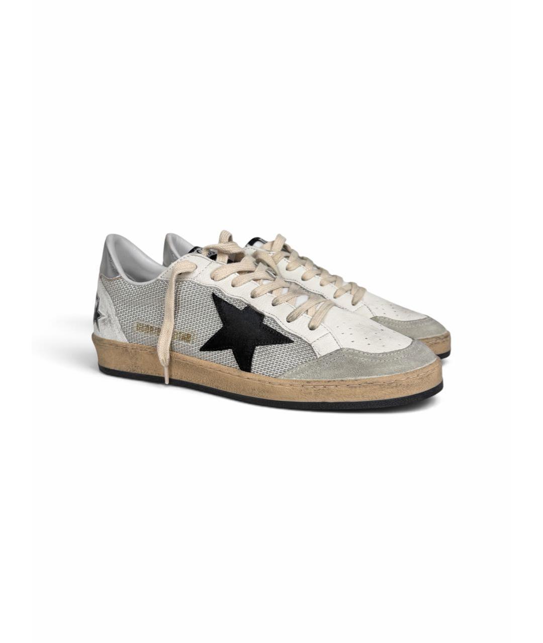 GOLDEN GOOSE Белые кожаные низкие кроссовки / кеды, фото 7