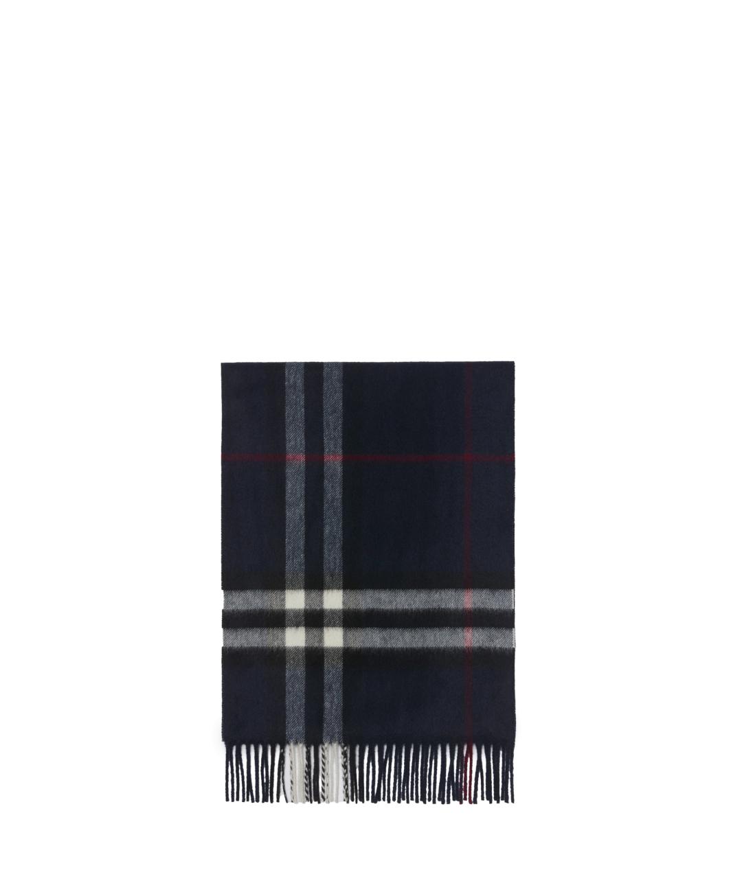 BURBERRY Синий кашемировый шарф, фото 2