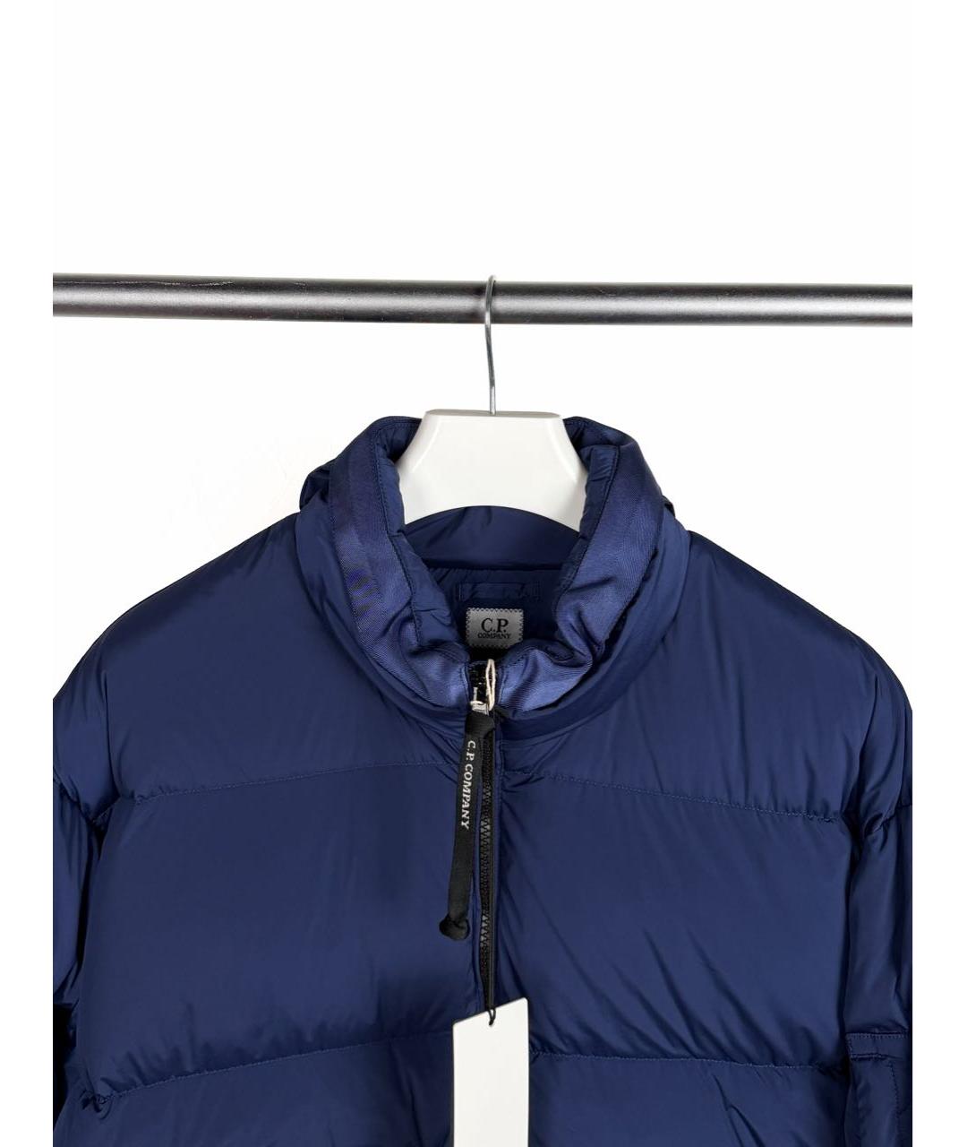 CP COMPANY Синий полиамидовый пуховик, фото 3