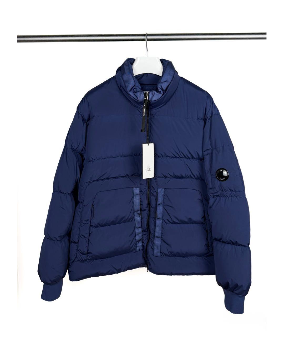 CP COMPANY Синий полиамидовый пуховик, фото 8