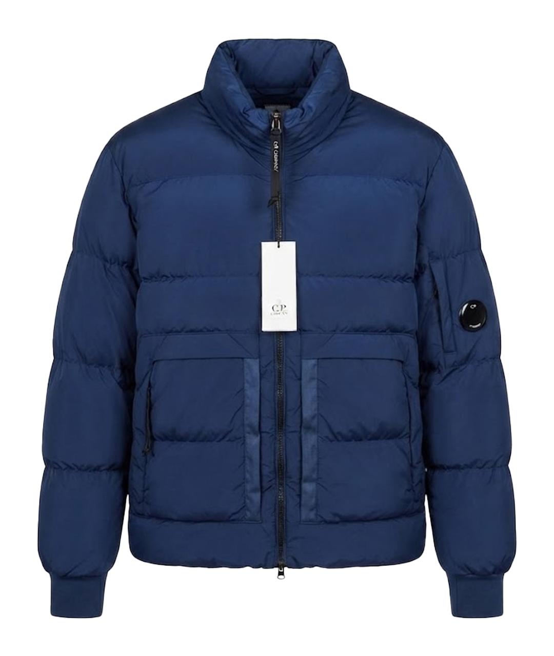 CP COMPANY Синий полиамидовый пуховик, фото 1