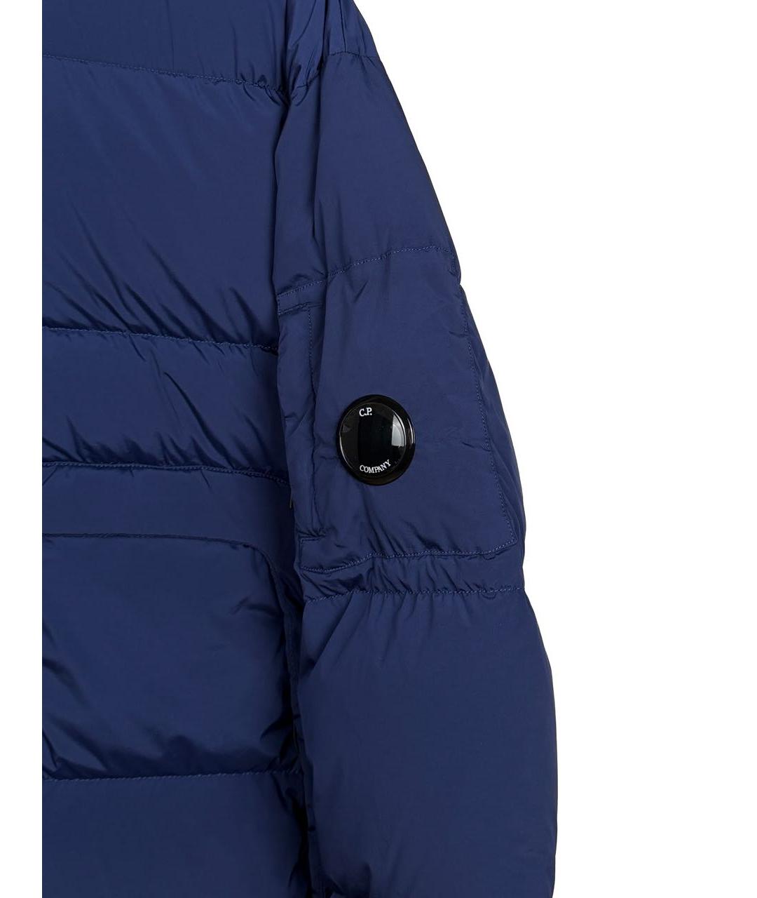 CP COMPANY Синий полиамидовый пуховик, фото 4
