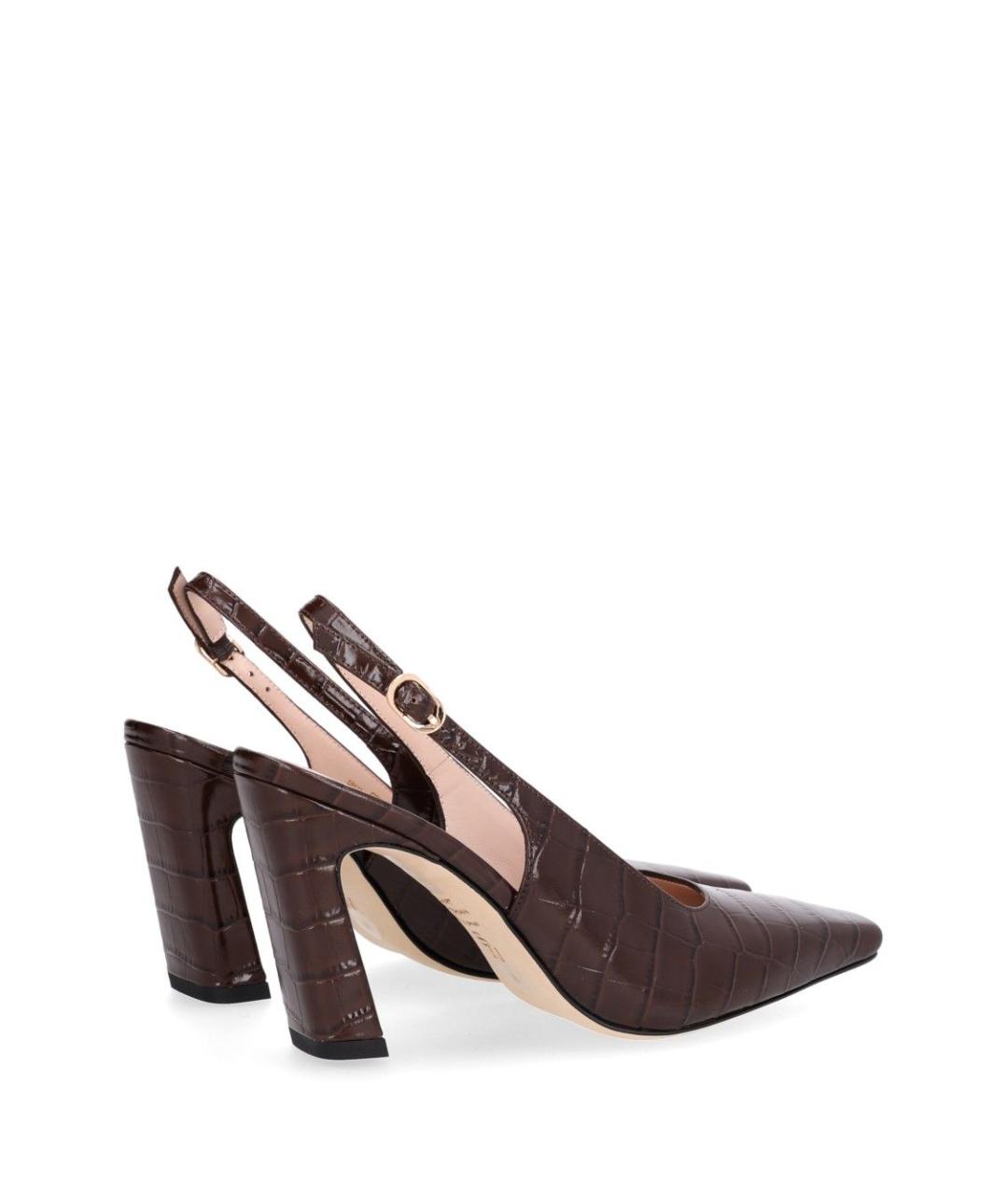 STUART WEITZMAN Коричневые кожаные туфли, фото 3