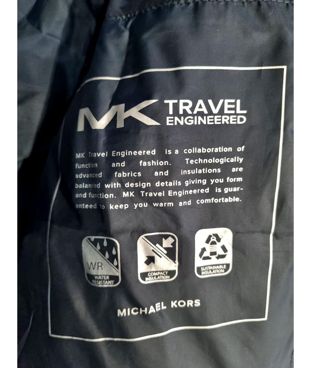 MICHAEL KORS Синяя полиэстеровая куртка, фото 4