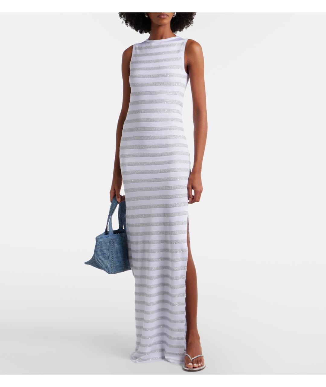 MISSONI Белое вискозное коктейльное платье, фото 3
