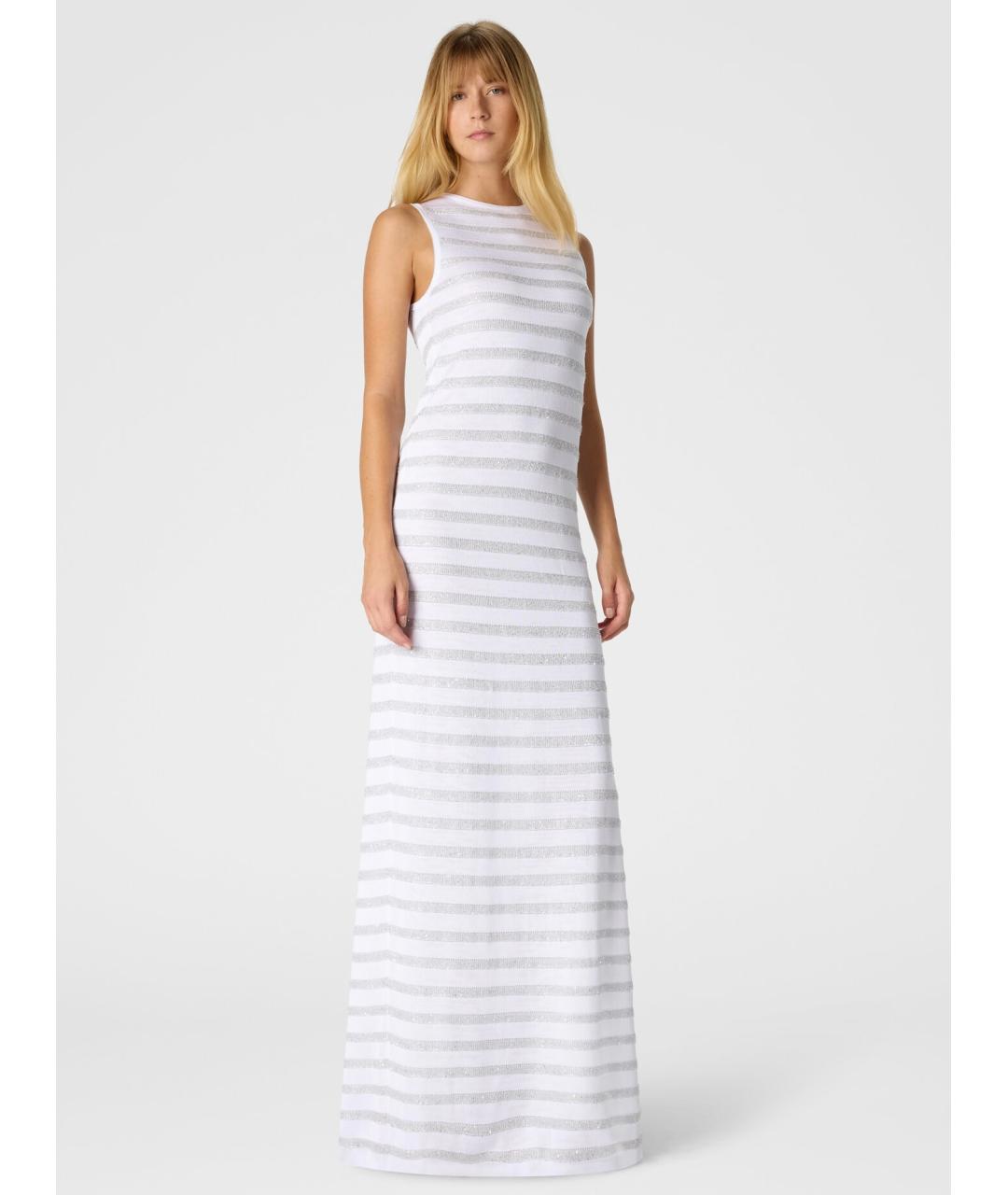 MISSONI Белое вискозное коктейльное платье, фото 5