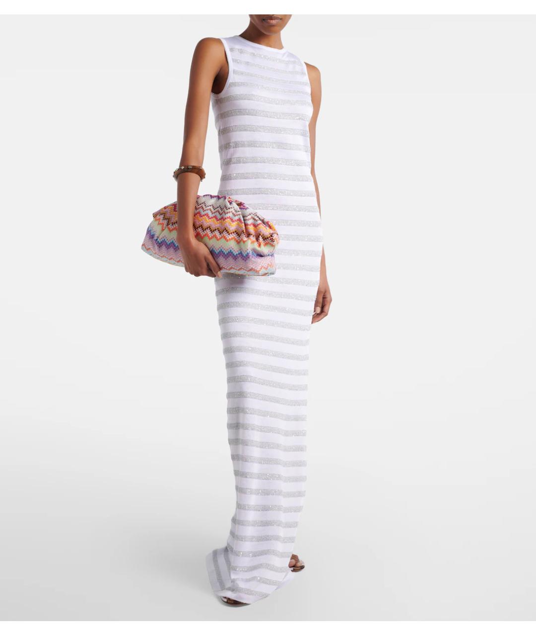 MISSONI Белое вискозное коктейльное платье, фото 2