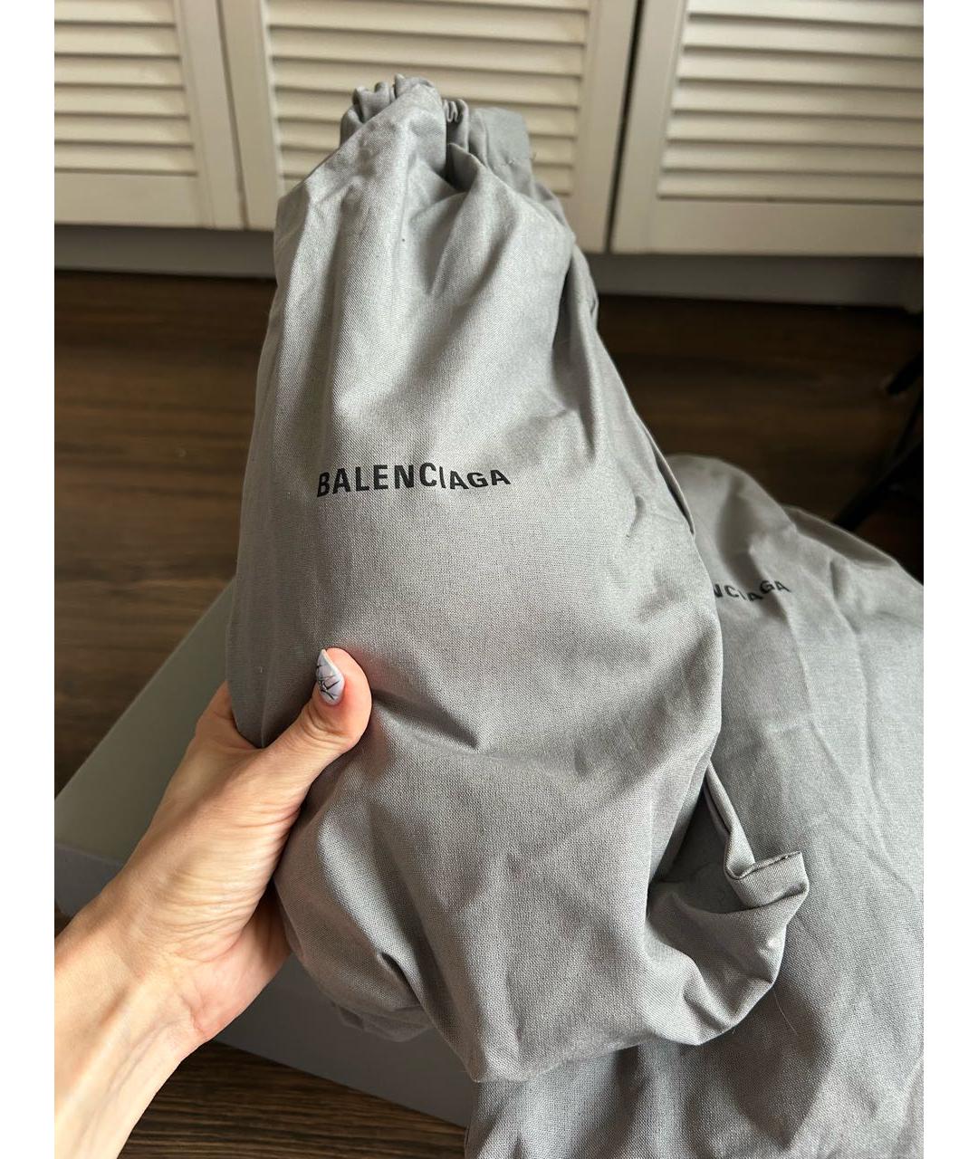 BALENCIAGA Черные кожаные мюли, фото 7