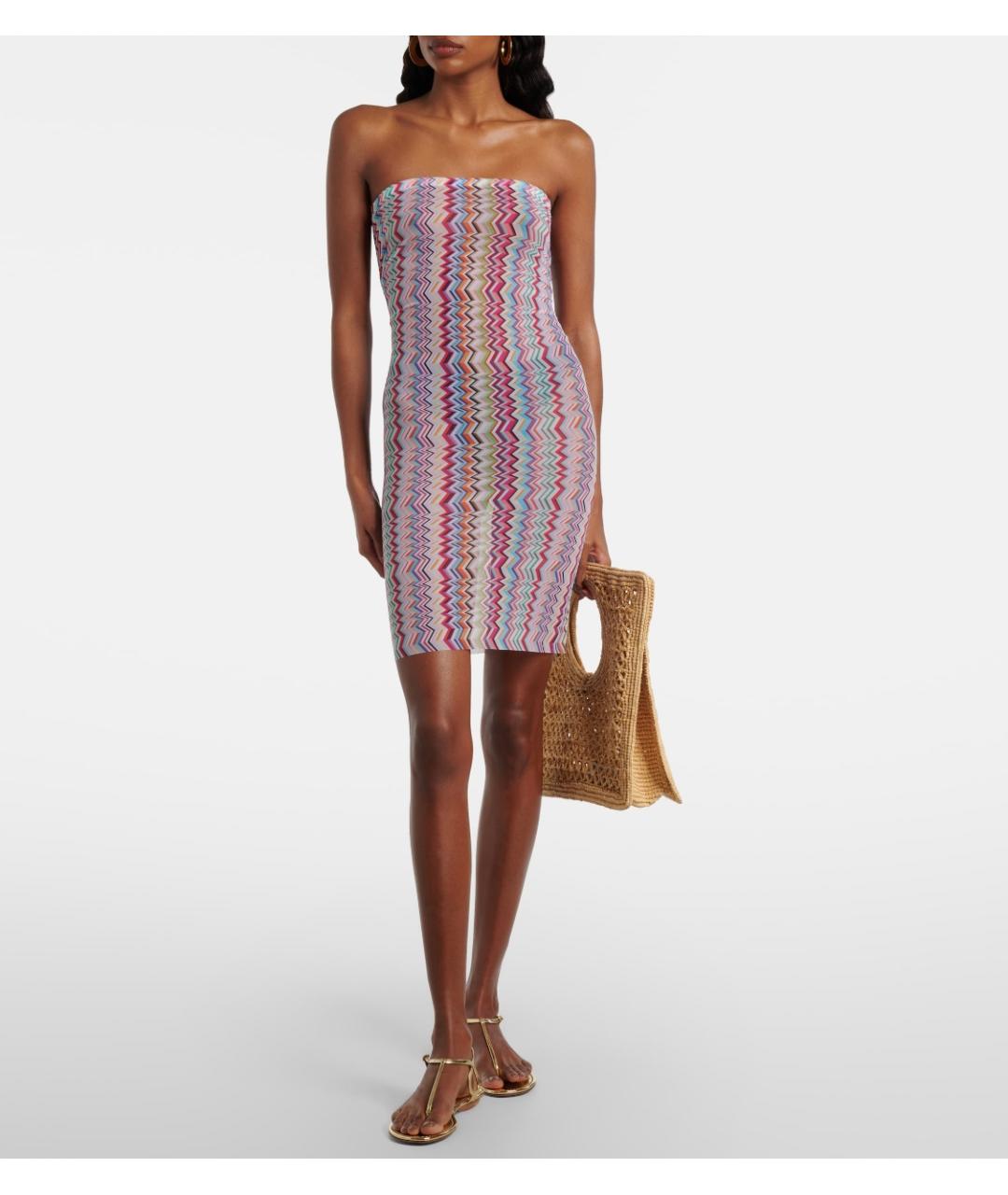 MISSONI Мульти полиамидовое коктейльное платье, фото 2