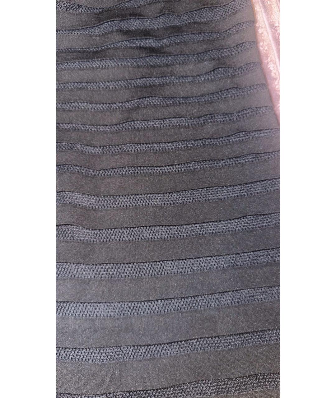 ALAIA Черное вискозное коктейльное платье, фото 4
