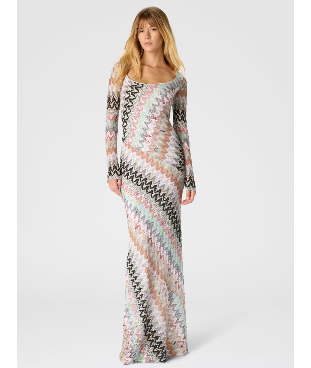 MISSONI Мульти вискозное коктейльное платье, фото 4