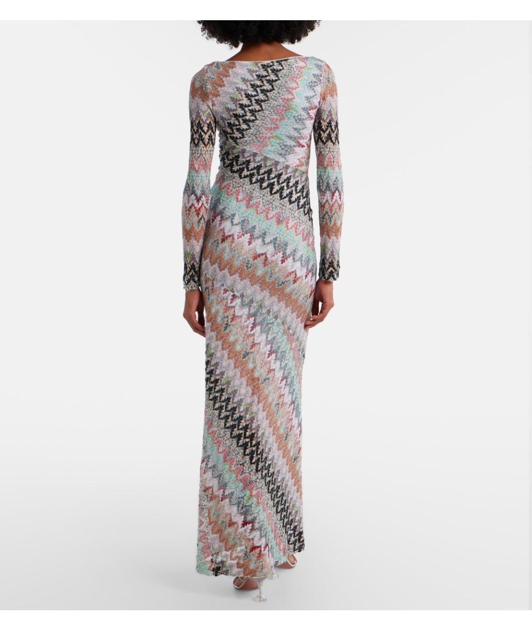 MISSONI Мульти вискозное коктейльное платье, фото 3