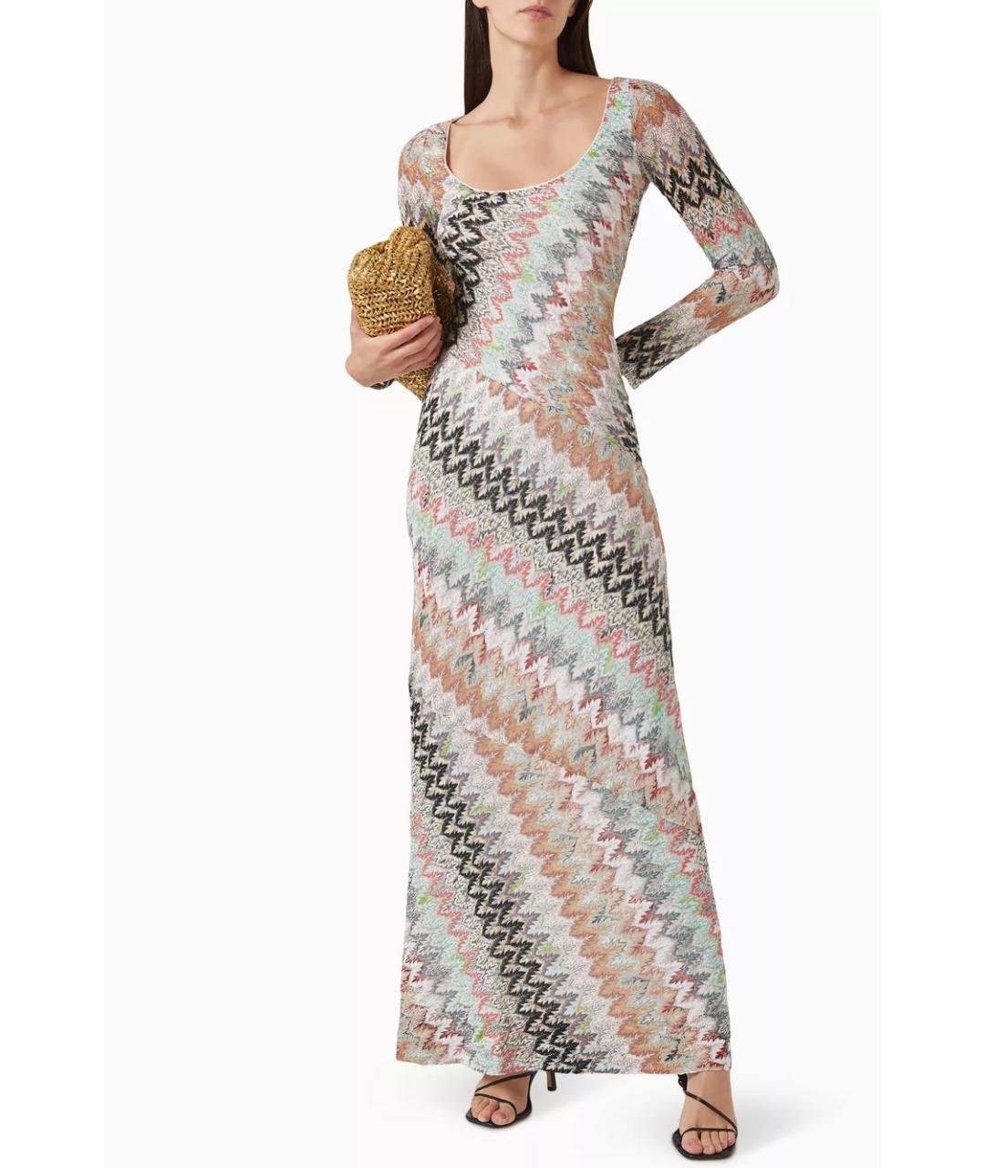 MISSONI Мульти вискозное коктейльное платье, фото 8